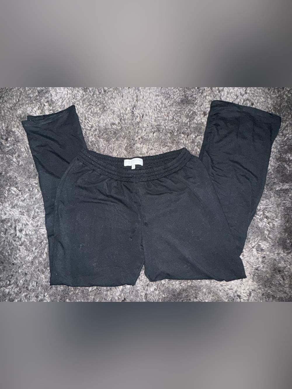 Black Knit Lounge Pants